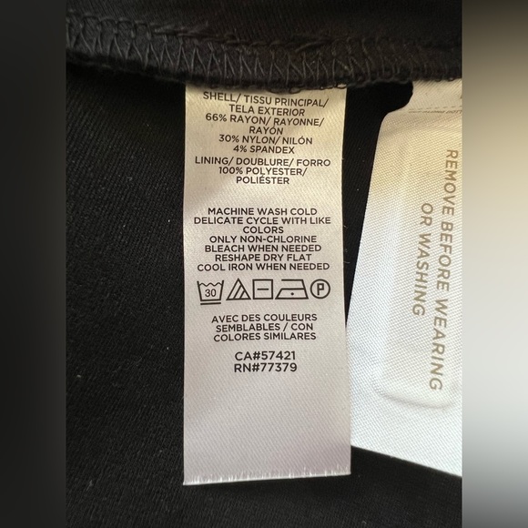 Ann Taylor Black Sheath Dress with flounced bottom. Size 6. - Picture 5 of 5